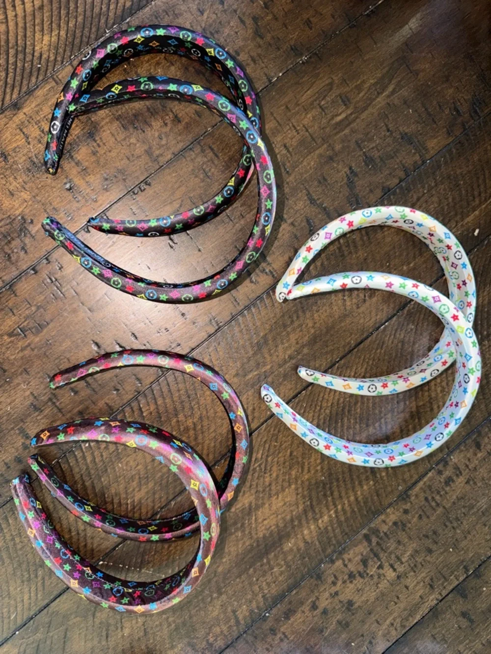 Multicolor Monogram Print Headbands - Picture 2 of 2